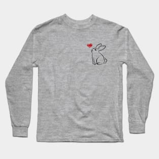 Bunny Rabbit in love Long Sleeve T-Shirt